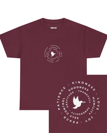Peace Dove Circle Graphic Tee — "Be Kind To One Another"