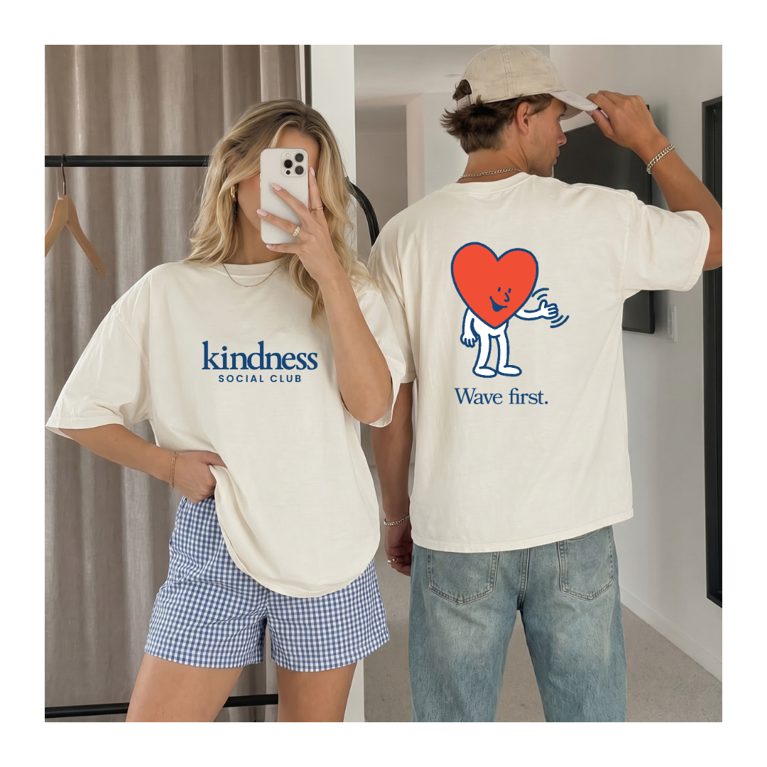 "Wave First" - Kindness Social Club T-Shirt