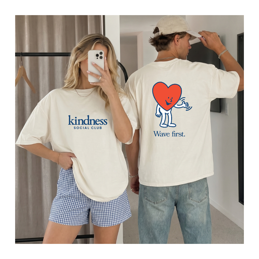 "Wave First" - Kindness Social Club T-Shirt