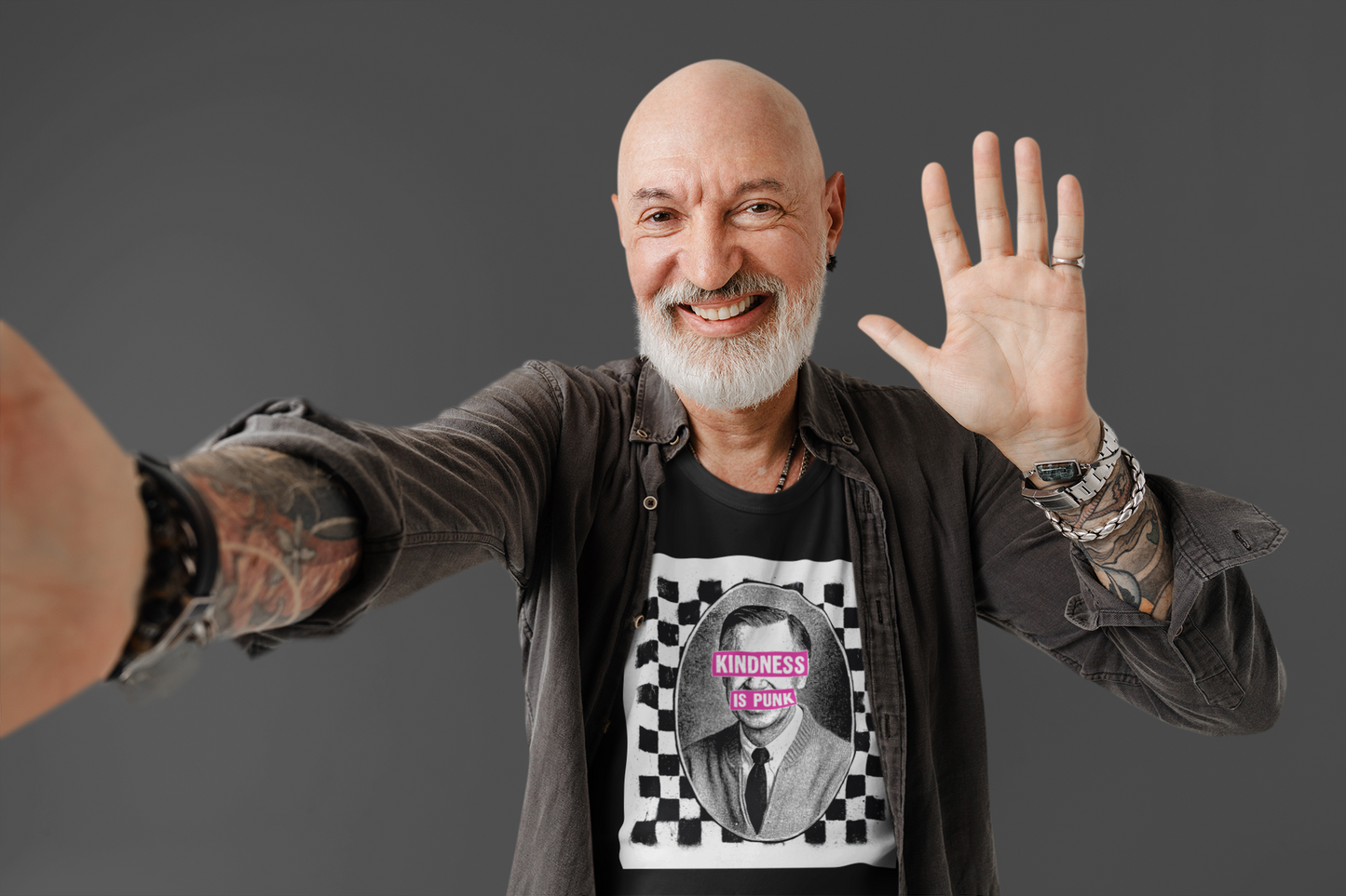 Unlikely Rebel Checkered Edition Unisex T-shirt (Pink)